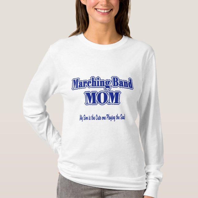 T-shirt Marquage de bande maman/ saxophone (Devant)