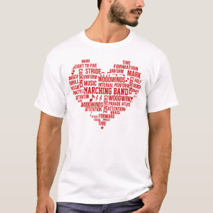 T-shirt Marquage Mot-shirt Cloud - Rouge