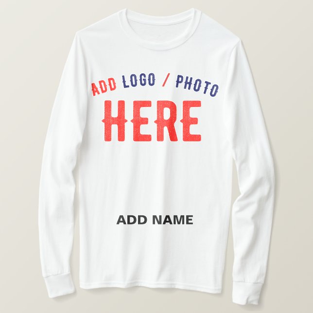 T-SHIRT MARQUE BLANCHE MODERNE ET PERSONNALISABLE VÉRIFIÉE (Design devant)