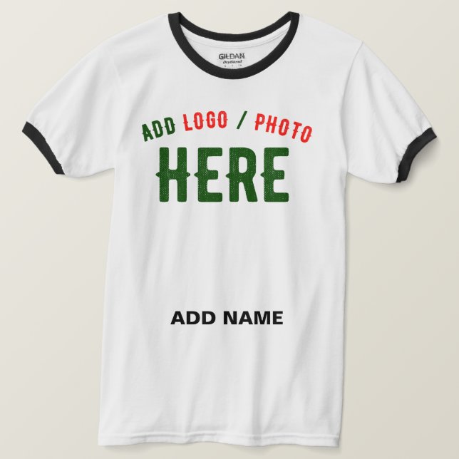 T-SHIRT MARQUE BLANCHE MODERNE ET PERSONNALISABLE VÉRIFIÉE (Design devant)