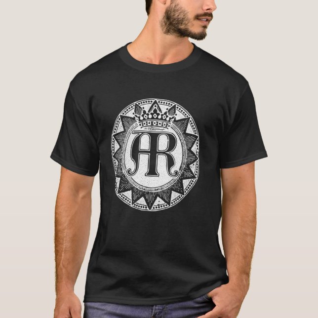 T-shirt Marque catholique monogramme de Marie Mère bienheu (Devant)