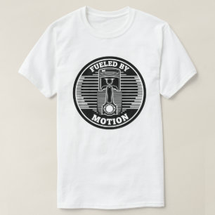 T-shirt Marque circulaire de piston cinétique mécanique