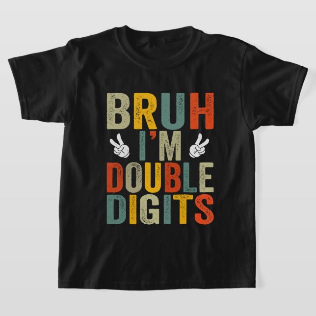 T-shirt Marque : Cool 10e anniversaire garçon cadeaux Bruh (Poser)