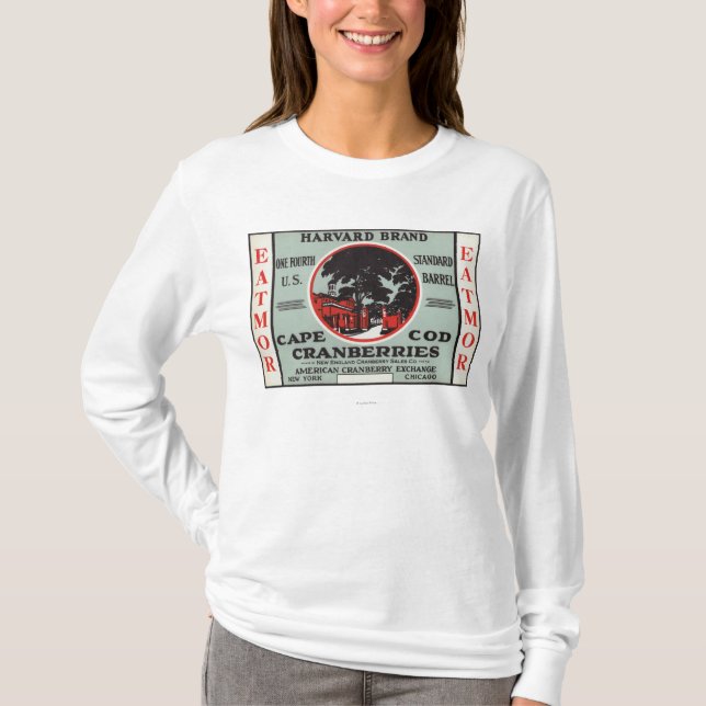 T-shirt Marque de canneberges de Cape Cod Harvard Eatmor (Devant)