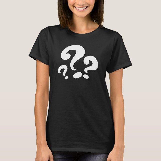 T-shirt MARQUE DE QUESTIONS comédienne (Devant)