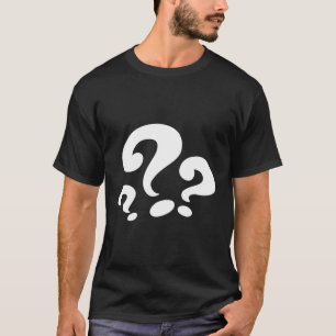 T-shirt Marque de questions du comédien S