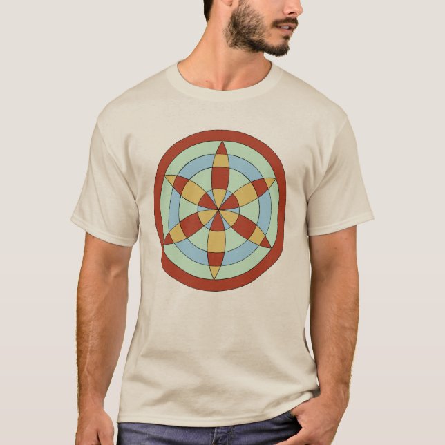 T-shirt Marque de sorcière de Suffolk Hexafoil (roue de ma (Devant)