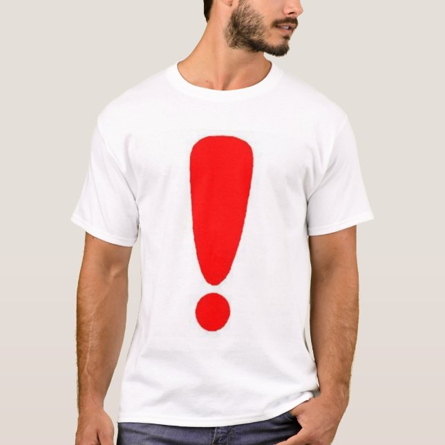 T-shirt Marque d'exclamation (Devant)