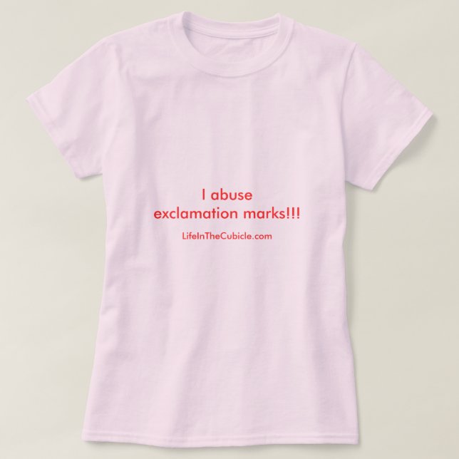 T-shirt Marque d'exclamation ! ! ! (Design devant)