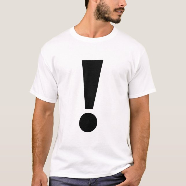 T-shirt Marque d'exclamation (Devant)