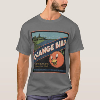 T-shirt Marque d'oiseau orange Citrus