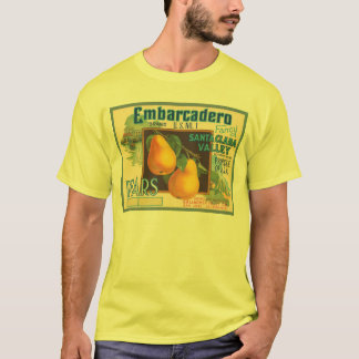 T-shirt Marque Embarcadero Vintage Crate Étiquette
