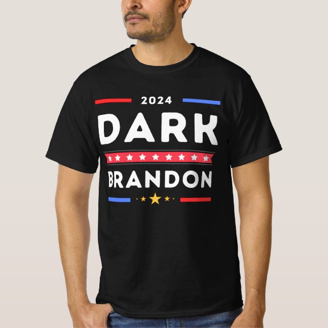 T-shirt Marque noire Biden 2024 (Devant)