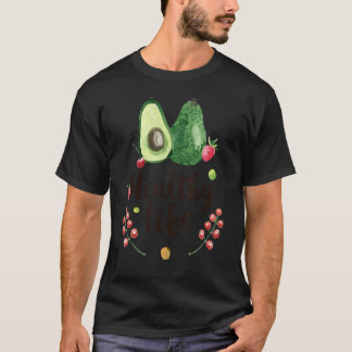 T-shirt Marque Végétarienne Végane Avocat Vie Sain