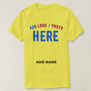 T-SHIRT MARQUE VÉRIFIÉE JAUNE CLAIR ET MODERNE