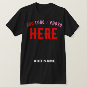 T-SHIRT MARQUE VERIFIEE NOIRE PERSONNALISABLE MODERNE ET C