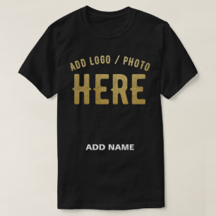 T-SHIRT MARQUE VERIFIEE NOIRE PERSONNALISABLE MODERNE ET C