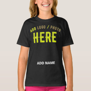 T-SHIRT MARQUE VERIFIEE NOIRE PERSONNALISABLE MODERNE ET C