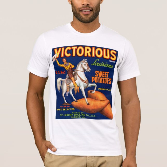 T-shirt Marque victorieuse Louisiane pommes de terre sucré (Devant)