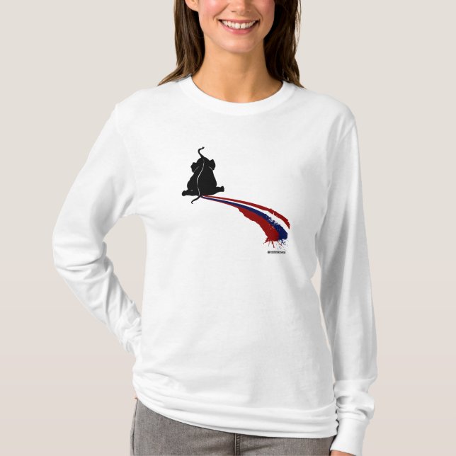 T-SHIRT MARQUES PATRIOTIQUES DE SKID RÉPUBLICAIN (Devant)