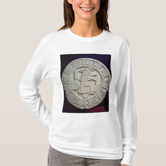 T-shirt Marqueur maya de cour de boule, de Chinkultic (Devant)