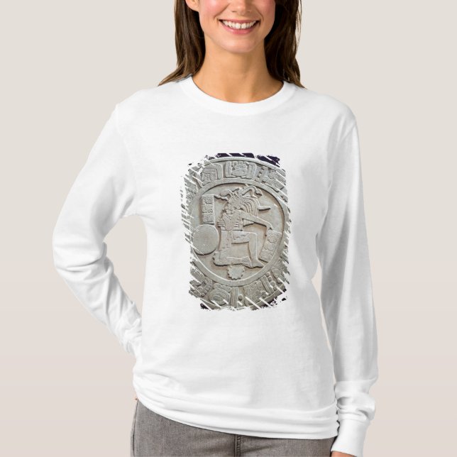 T-shirt Marqueur maya de cour de boule, de Chinkultic (Devant)