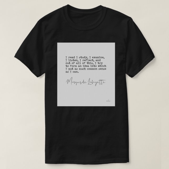 T-shirt Marquis de Lafayette (Design devant)