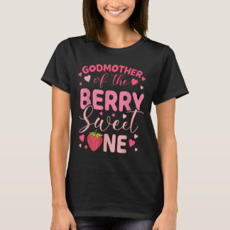 T-shirt Marraine de la douce baie de fraise en premier