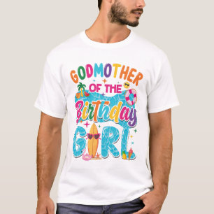 T-shirt Marraine de la fête d'anniversaire piscine plage F