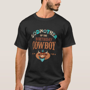 T-shirt Marraine de la fête de cow-boy western rodeo d'ann