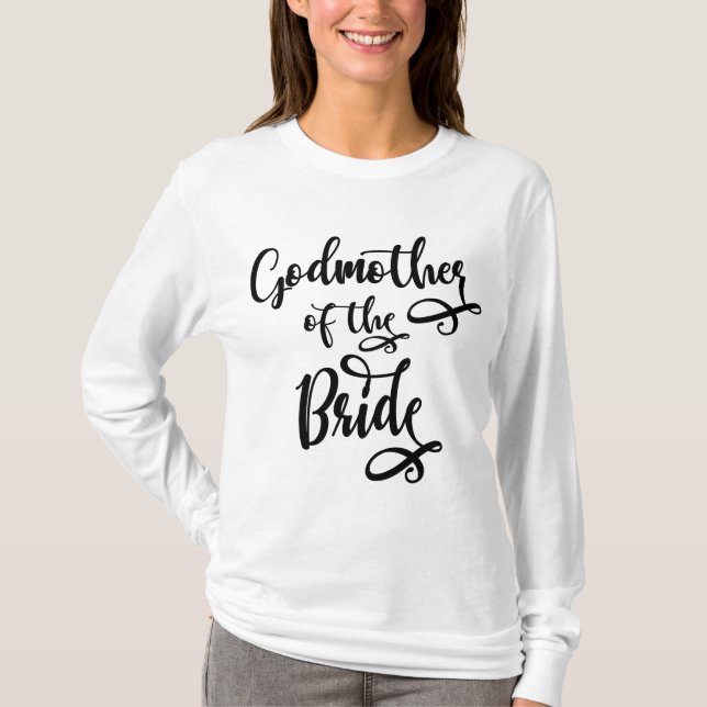 T-shirt Marraine de la mariée (Devant)