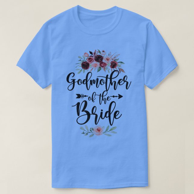 T-shirt Marraine de la mariée Fête de mariage  (Design devant)