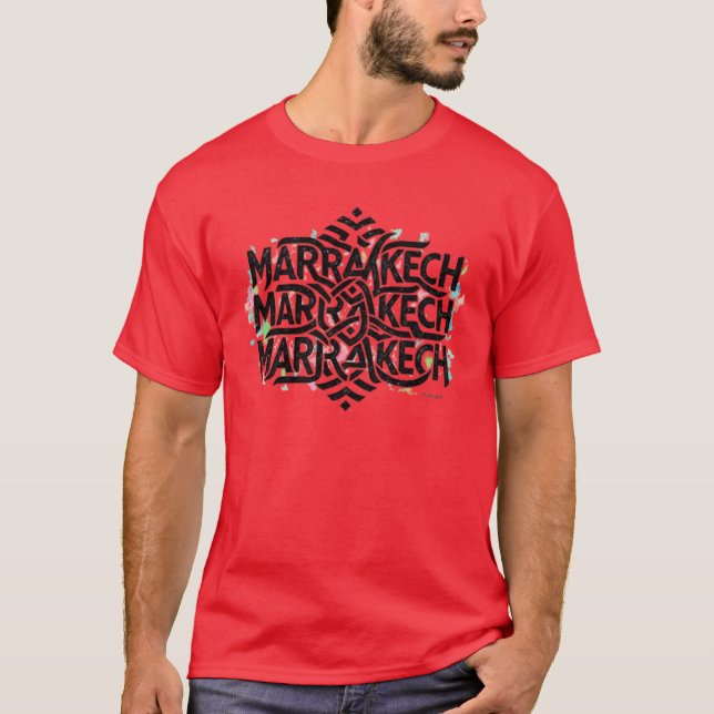 T-shirt Marrakech : Bijoux du Maroc (Devant)
