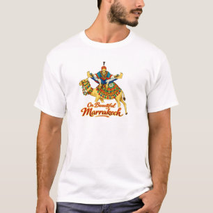 T-shirt Marrakech Maroc Design Vibrant Voyage Art