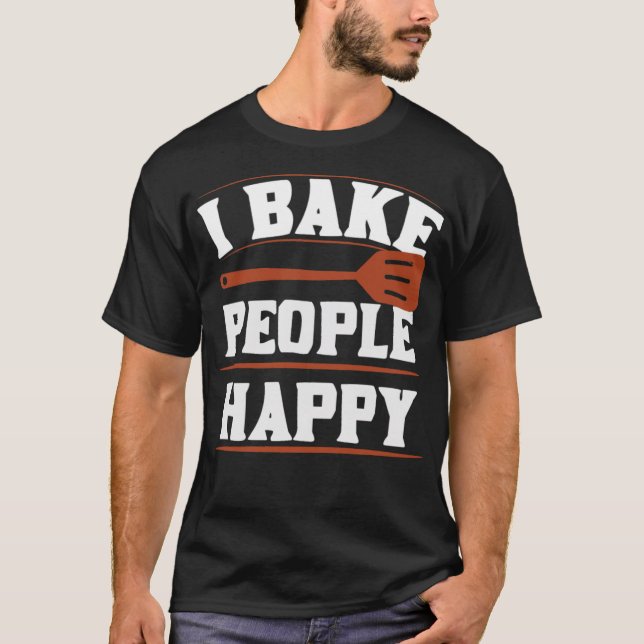 T-shirt marrant chef boulanger bagel chef (Devant)