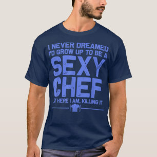 T-shirt marrant chef design hommes femmes sey cuisine nouv