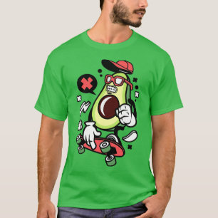 T-shirt marrant cool skate avocat Funny Vegan amour Avocad