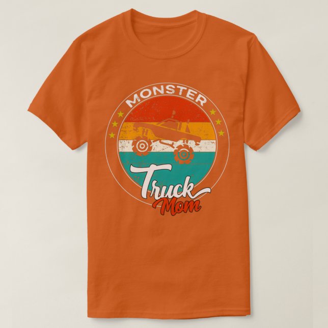T-shirt marrant mère x27s jour Monster Truck Maman Retro V (Design devant)