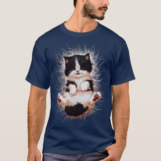 T-shirt marrante dessin d'art pour chat Ce mignon dessin d