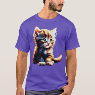 T-shirt marrante dessin d'art pour chat Ce mignon dessin d