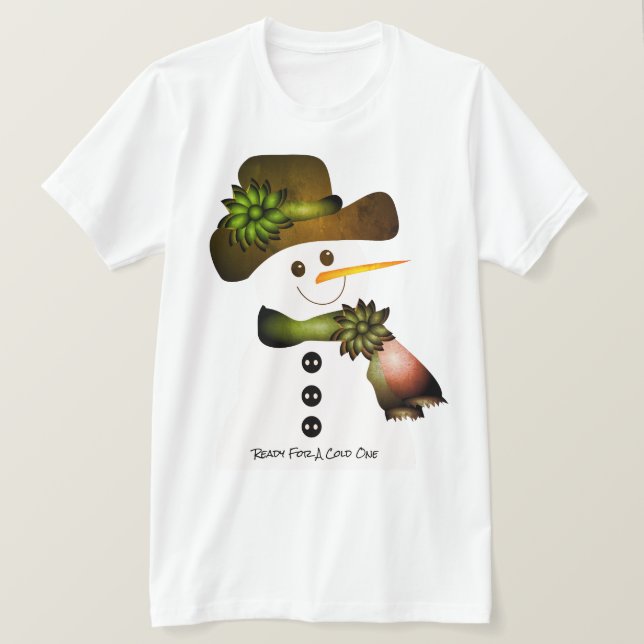 T-shirt Marron et vert  (Design devant)