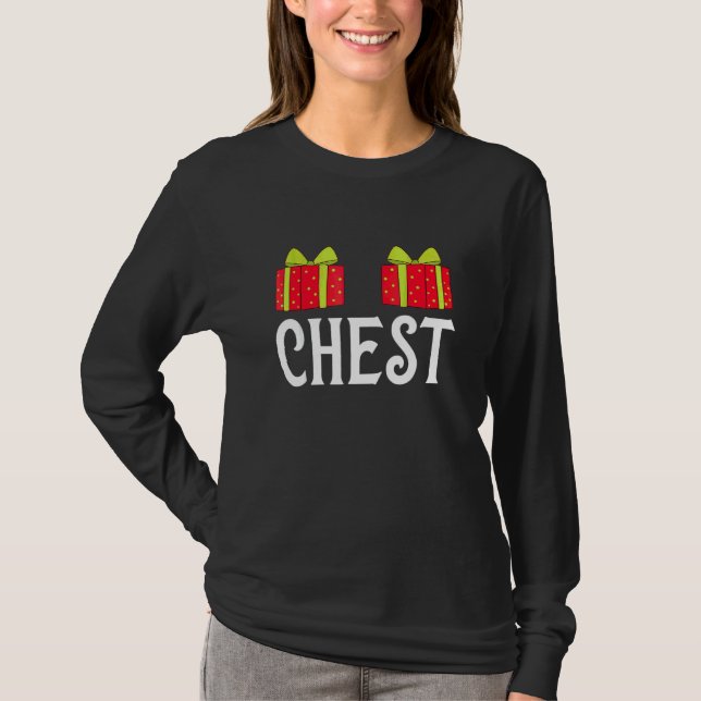 T-shirt Marrons Châtaignes Correspondant Noël de Noël (Devant)