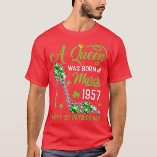 T-shirt Mars 1957 66e anniversaire Joyeux St Patrick's Day