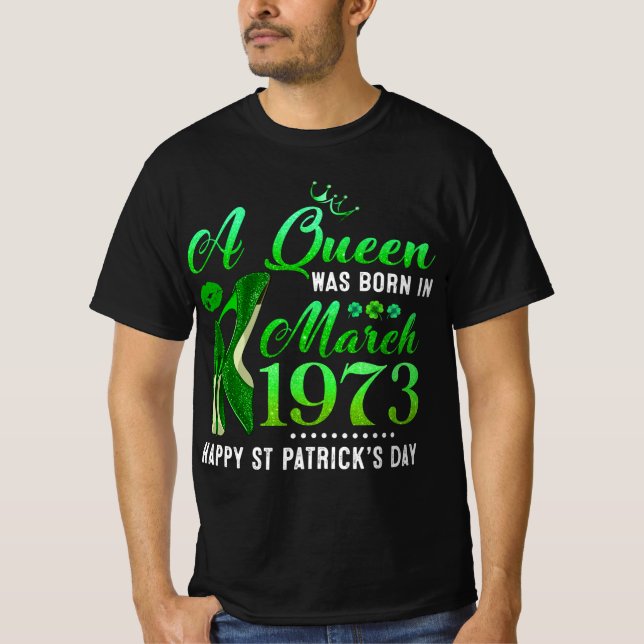 T-shirt Mars 1973 50e anniversaire Joyeux Saint Patrick (Devant)