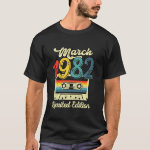 T-shirt Mars 1982 Limited Edition 40e anniversaire Retro C