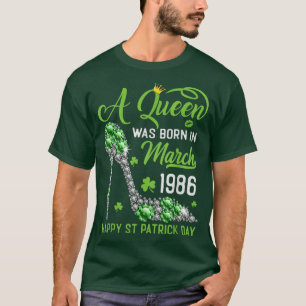 T-shirt Mars 1986 37e anniversaire Joyeux Saint Patrick's