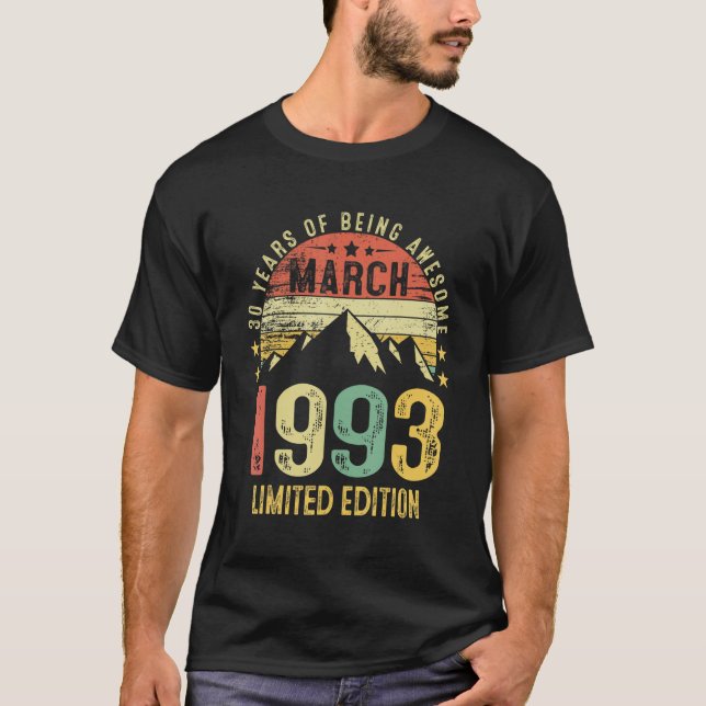 T-shirt Mars 1993 30e anniversaire 30 ans (Devant)