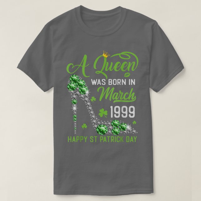 T-shirt Mars 1999 24e anniversaire Joyeux St Patrick's Day (Design devant)