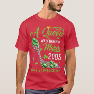 T-shirt Mars 2005 18e anniversaire Joyeux St Patrick's Day