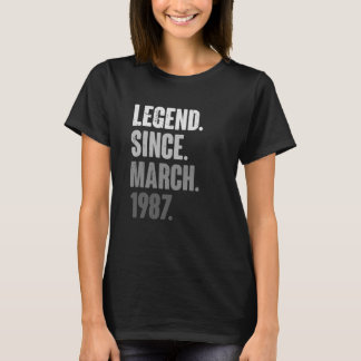T-shirt Mars Anniversaire 36ème Décoration 36 ans Vintag